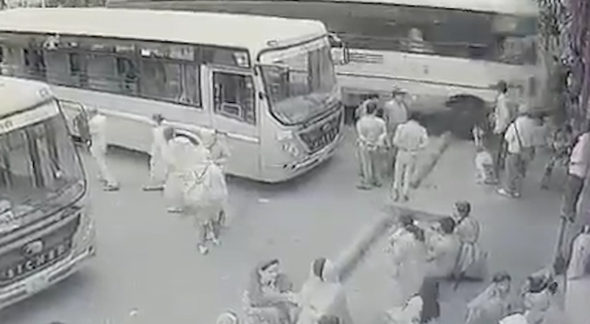 Read more about the article Shock As Bus Ploughs Into Crowd Crushing Four