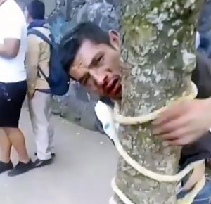 Read more about the article Vigilantes Leave Beaten And Bloodied Thief Tied To Tree