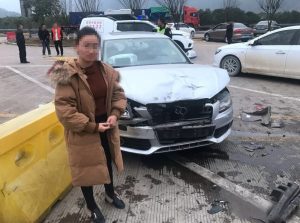 Read more about the article Bungling Woman Driver Crashes Her Way Into Service Area