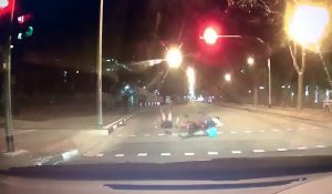 Read more about the article Two E-Scooter Riders Crash At Crossing
