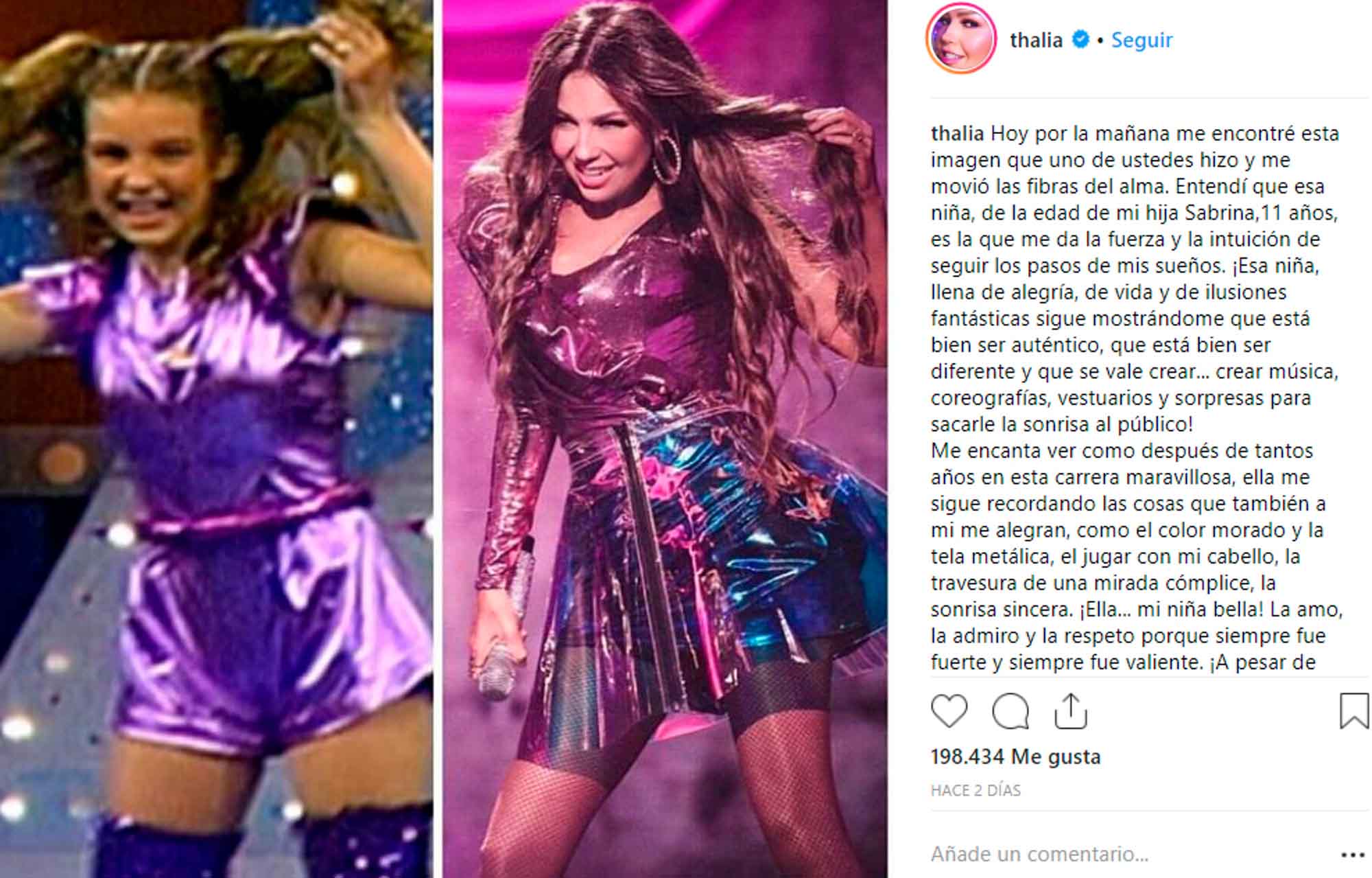 Read more about the article Pop Queen Thalia Shares Snap Of Her Performing As Child