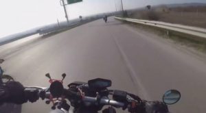 Read more about the article Biker Crashes Into Barrier And Flies Down Grass Bank
