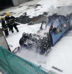 Read more about the article E-Car Blaze At Garage Days After Tesla Fire