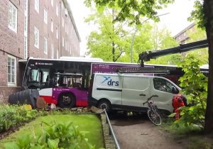 Read more about the article Bungling Bus Driver Mixes Pedals, Crashes Into Building
