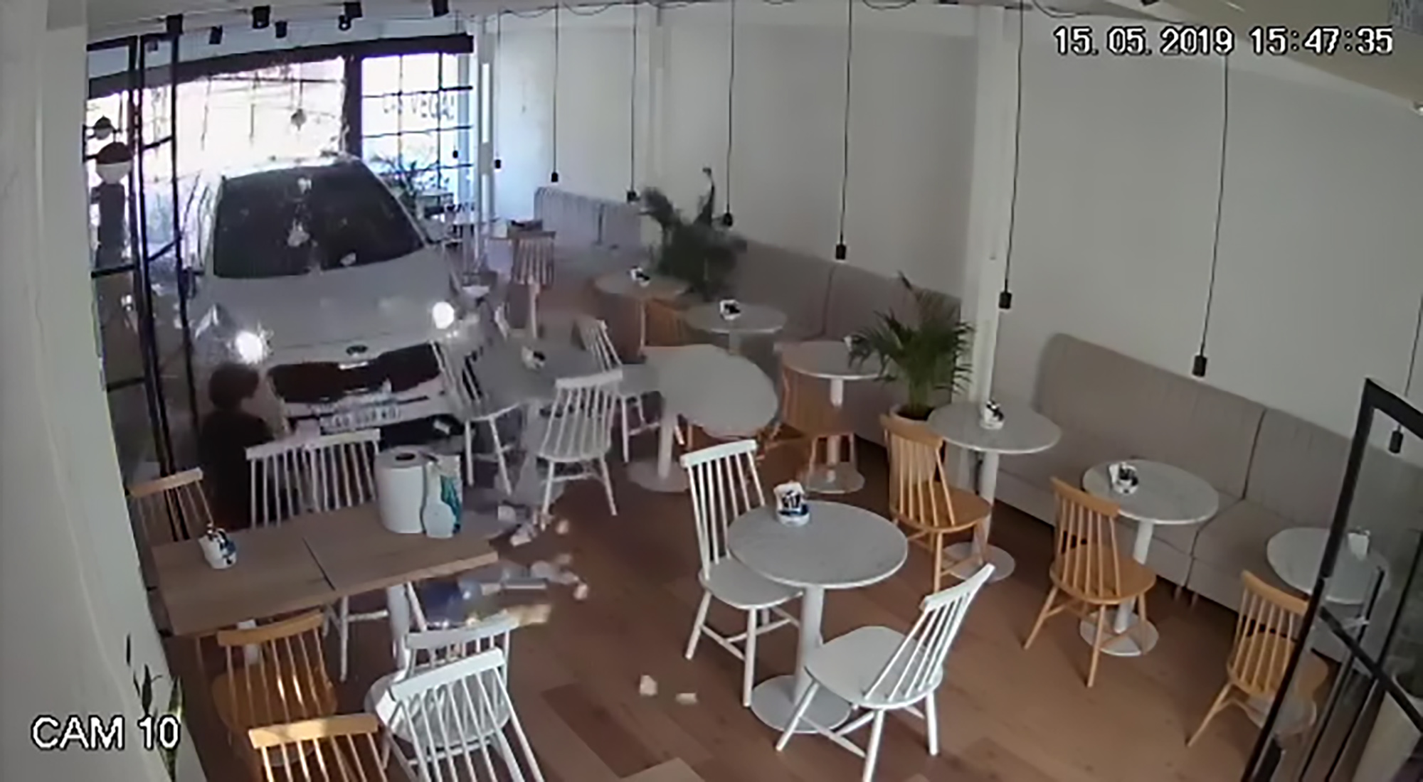 Read more about the article Bungling Woman Driver Crashes SUV Through Front Of Cafe