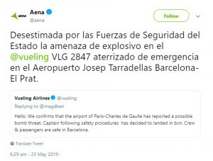 Read more about the article Bomb Threat Forces Vueling Ibiza Plane Emergency Landing