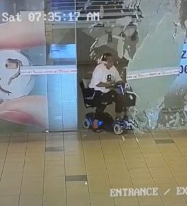 Read more about the article Mobility Scooter Woman Crashes Through Glass Door