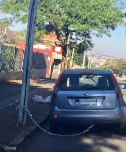 Read more about the article South Africa Motorist Chains Up Car As 50k Motors Nicked