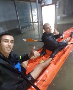 Read more about the article Teen Footie Stars In Kayak Save Trapped Flood Motorists