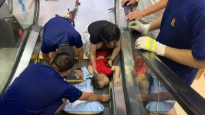 Read more about the article Boy, 3, Has Whole Arm Sucked Into Escalator Steps