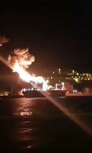 Read more about the article Oil Tanker Inferno Kills 1 Italian Sailor, Injures 16
