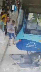 Read more about the article Out-Of-Control Bus Ploughs Into Station Hitting Tot