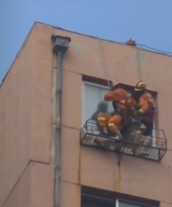 Read more about the article Abseiling Firemen Push Drunk Woman On Ledge Back Inside