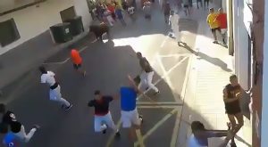 Read more about the article Moment 2 Gored, 1 Dead At Spain Bull Running