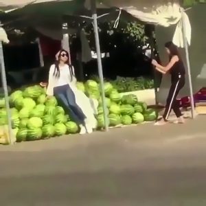 Read more about the article Kazakh Woman Sparks Fury Over Pic Sitting On Watermelons