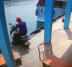 Read more about the article OAP On Scooter Accidentally Plunges Into Sea