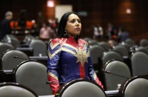 Read more about the article Outrage As MP Wears Captain Marvel Jacket In Parliament