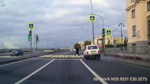Read more about the article Speeding Russian Lada Knocks Man Crossing Road Flying