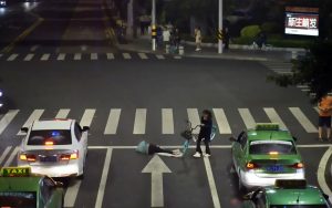 Read more about the article Drunk Man With Blanket Falls Asleep On Zebra Crossing
