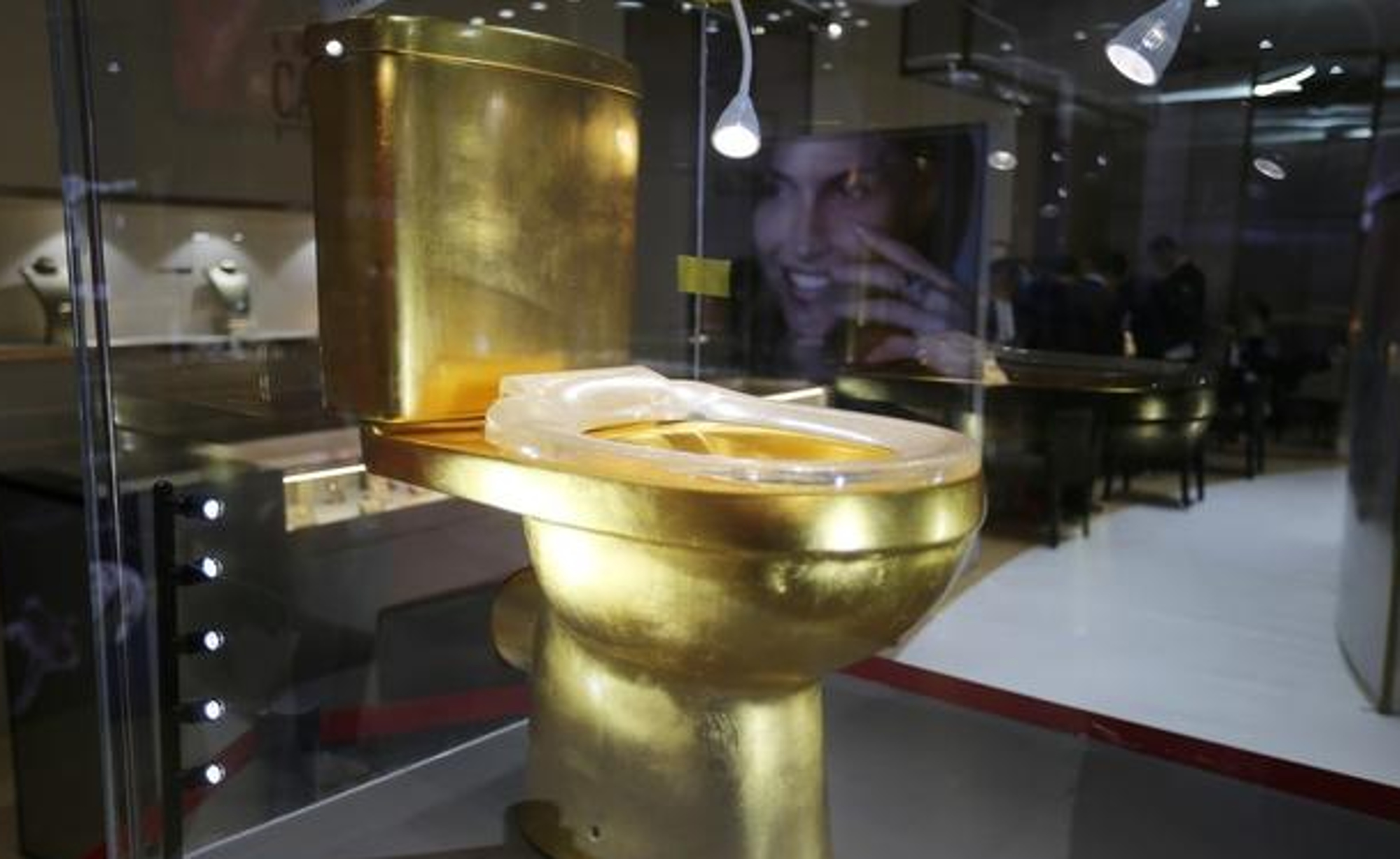 Read more about the article Record 1M-GBP Diamond-Laden Gold Toilet On Show