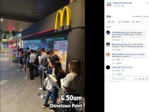 Read more about the article Crazy Queues Around Block For McDs Hello Kitty Bag