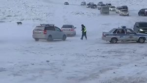 Read more about the article Driver Does Hit-And-Run On Cop On Frozen River