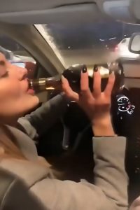Read more about the article Merc Woman In Hot Water For Necking Booze While Driving