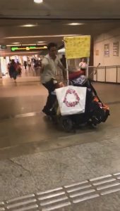 Read more about the article OAP Hawker Charges At Railway Worker In Mobility Scooter