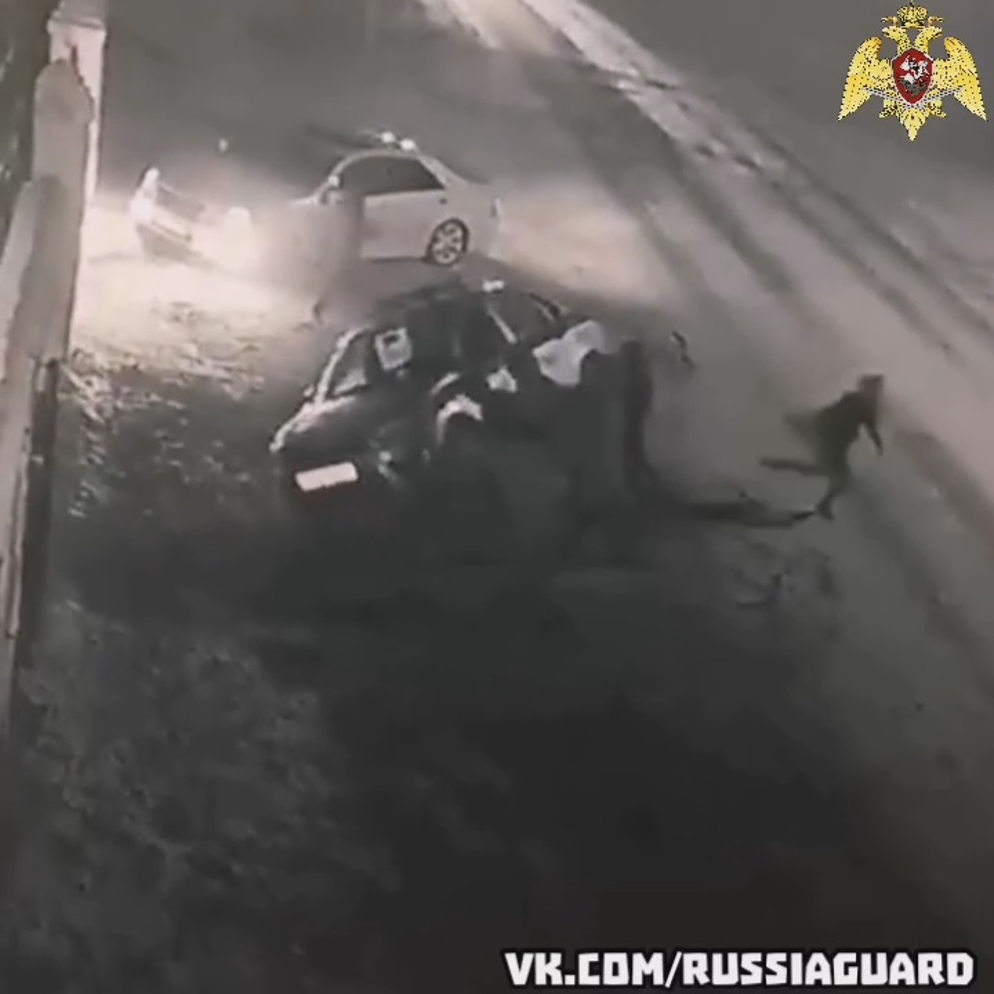 Read more about the article Russian Revellers Flip Over Cop Car In Snow And Scarpe