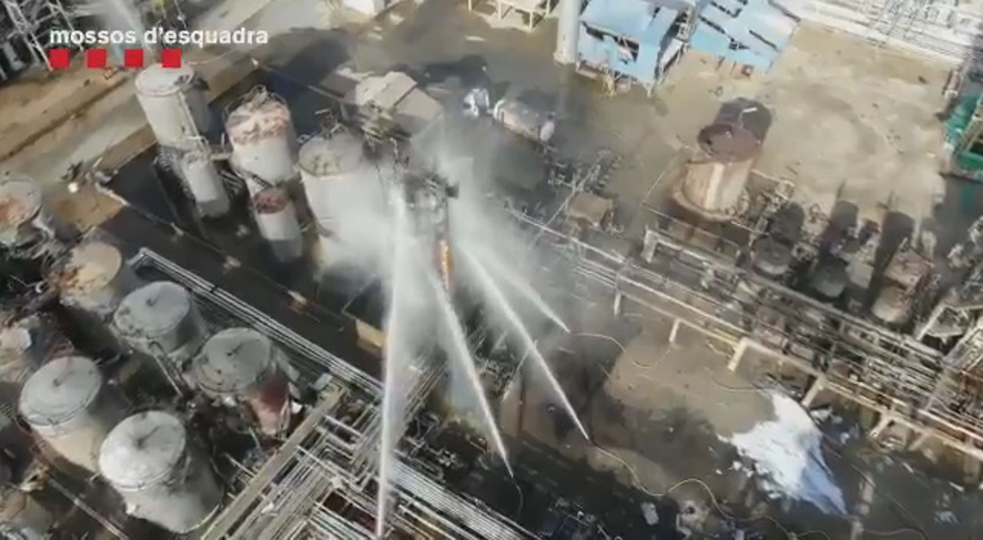 Read more about the article Drone Vid Of Damaged Catalan Chemical Plant After Blast