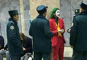 Read more about the article The Joker Stopped By Cops At Uzbekistan Tube Station