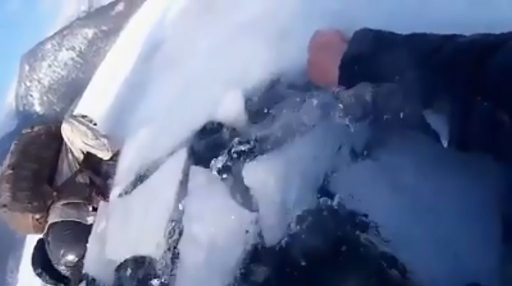 Dad And Son Fight To Survive After Falling Through Ice - ViralTab