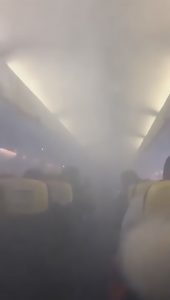 Read more about the article Mayday As Cabin On Ryanair Flight To London Fills With Smoke