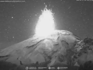 Read more about the article Popocatepetl Volcano Spews Lava And Huge Ash Column