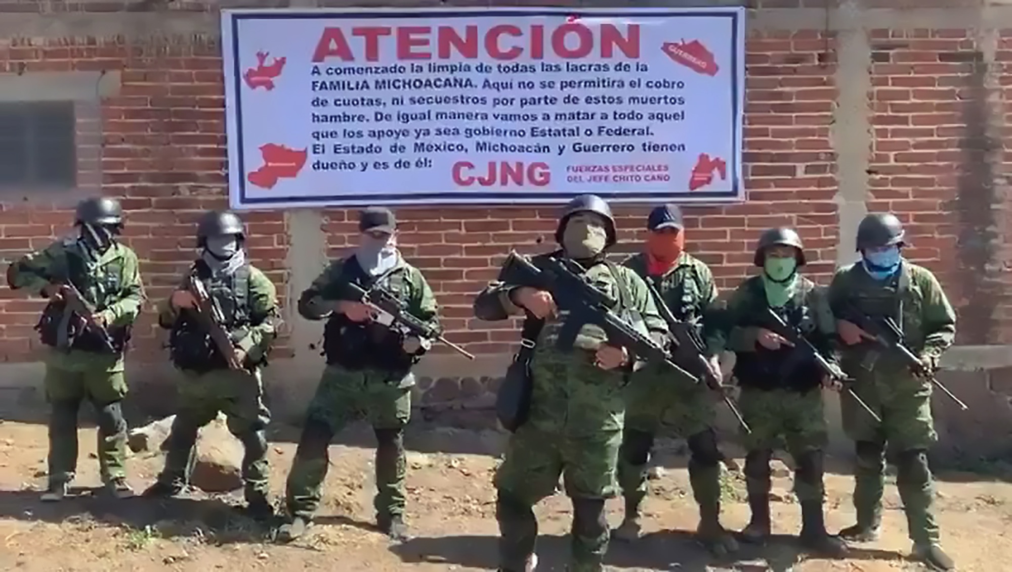 Read more about the article CJNG Hitmen In Military Gear Threaten To Wipe Out Govt