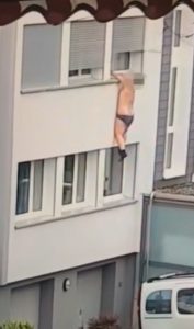 Read more about the article Man In Undies Dangles And Falls From 2nd-Floor Window