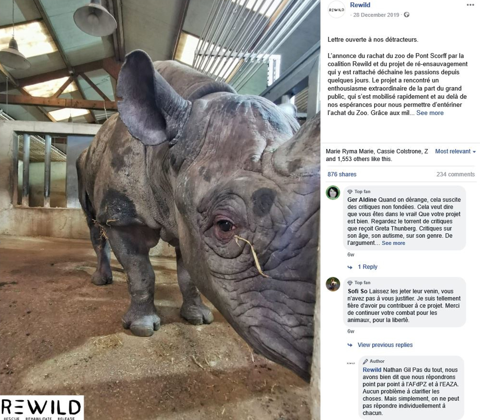 Read more about the article Stress Of Life In Captivity Killed Jacob The Zoo Rhino