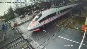 Read more about the article Man Sent Flying Across Tracks By Russias Fastest Train