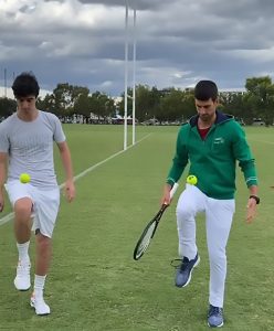 Read more about the article Djokovic Impresses With Tennis Freestyle Tricks