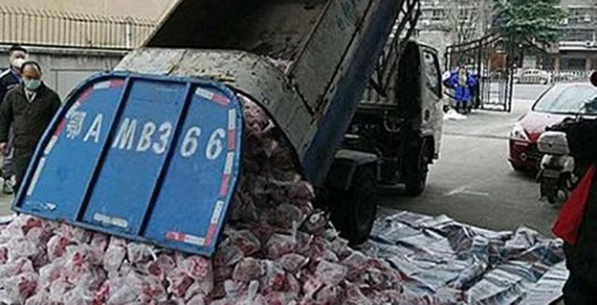 Read more about the article Wuhan Officials Sacked For Delivering Pork In Dustcart