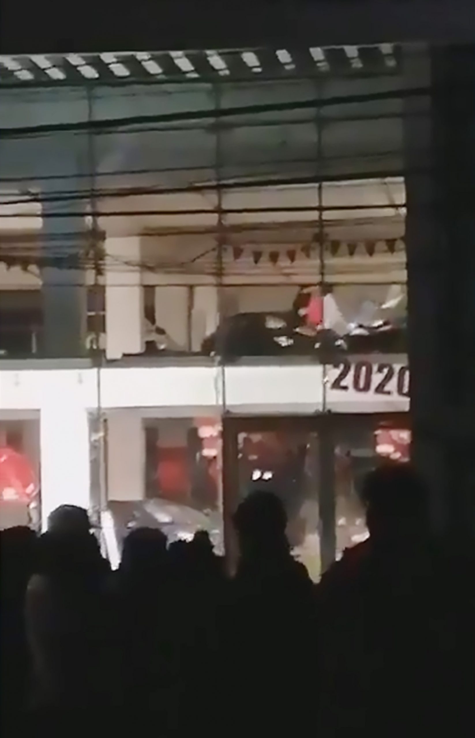 Read more about the article Protesters Shove Car Through 1st-Floor Showroom Window