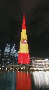 Read more about the article Covid: Worlds Tallest Scraper Shows Solidarity For Spain