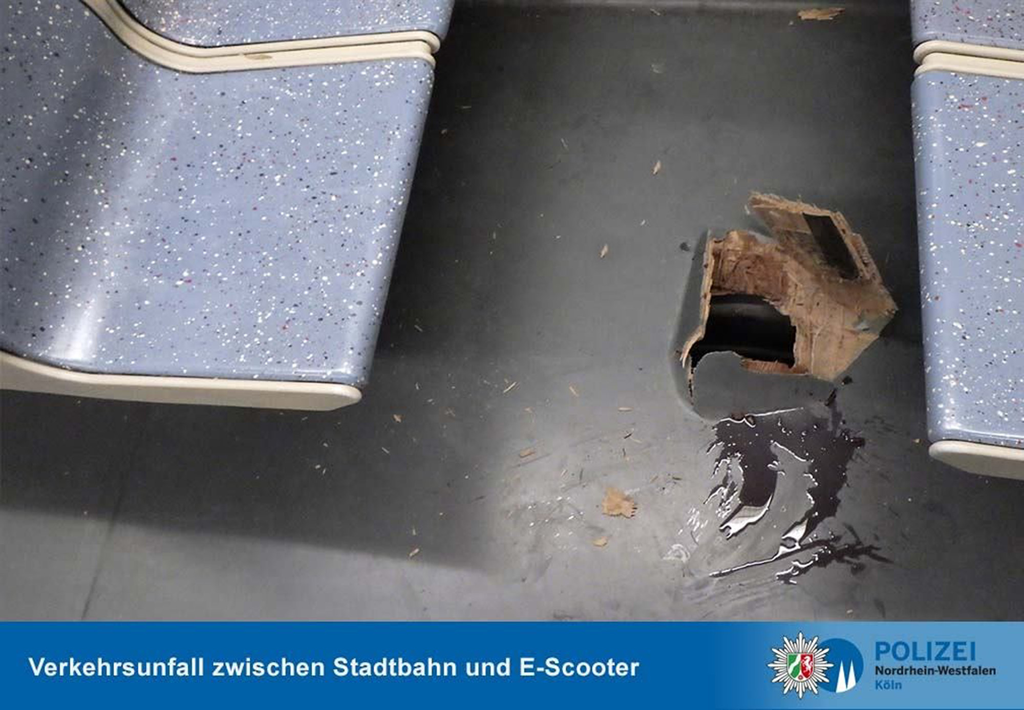 Read more about the article Run-Over Scooter Rips Hole In Floor Of Metro Train