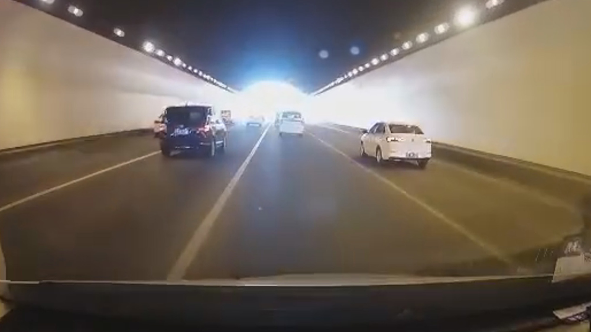 Read more about the article Idiot Road-Rage Drivers Flip Car Outside Motorway Tunnel