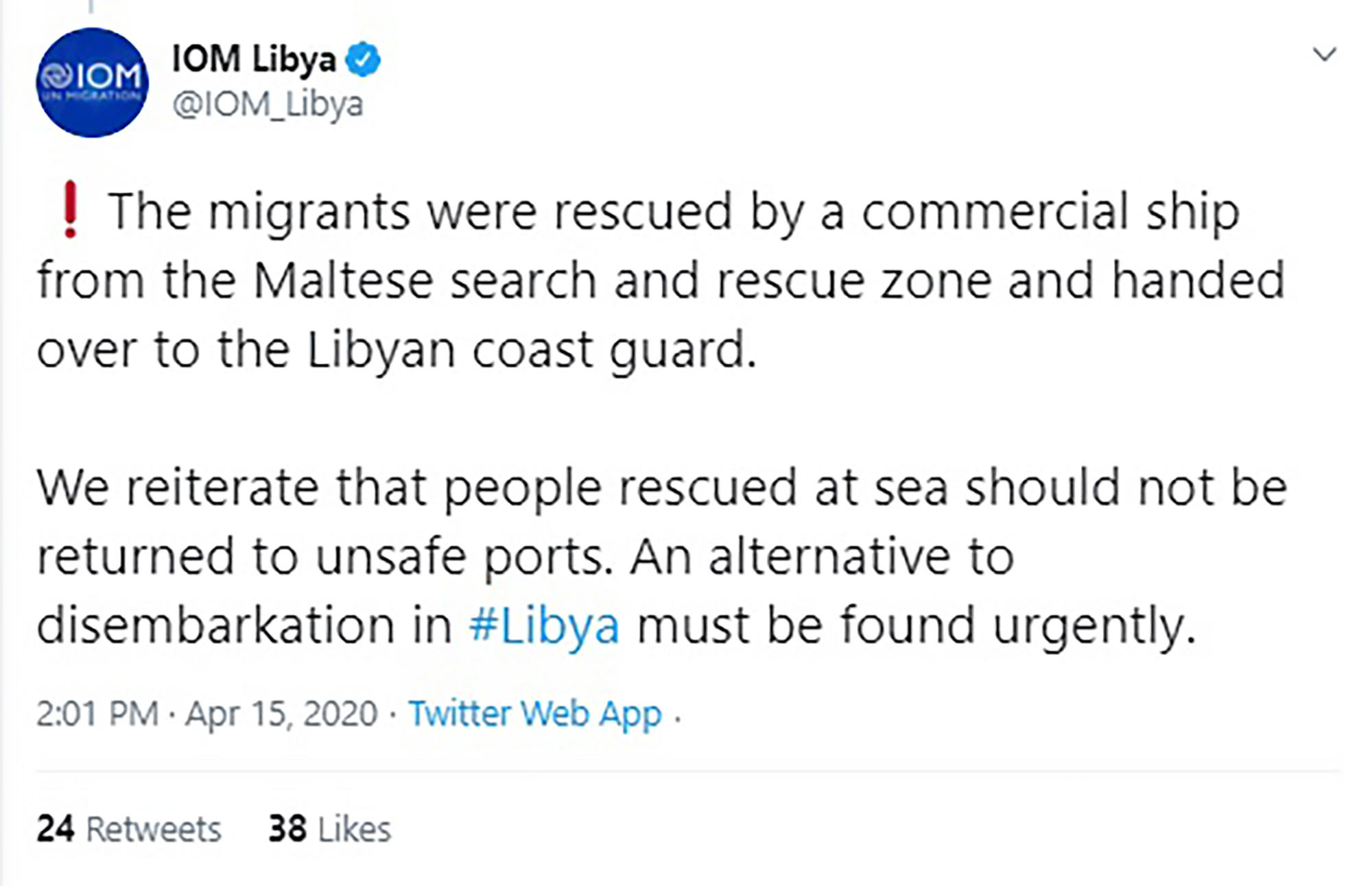 Read more about the article Malta Denies Leaving Stranded Boat Refugees To Die