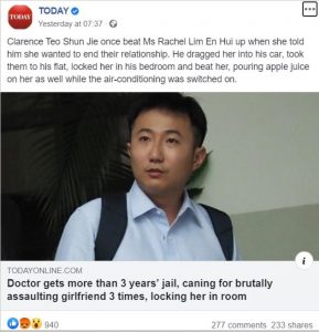 Read more about the article 3 Years For Evil Doc Who Beat Gf For Saying No To Sex