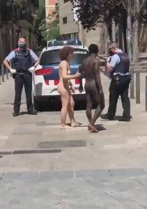 Read more about the article Naked Pair Stopped By Cops Breaking Barcelona Lockdown