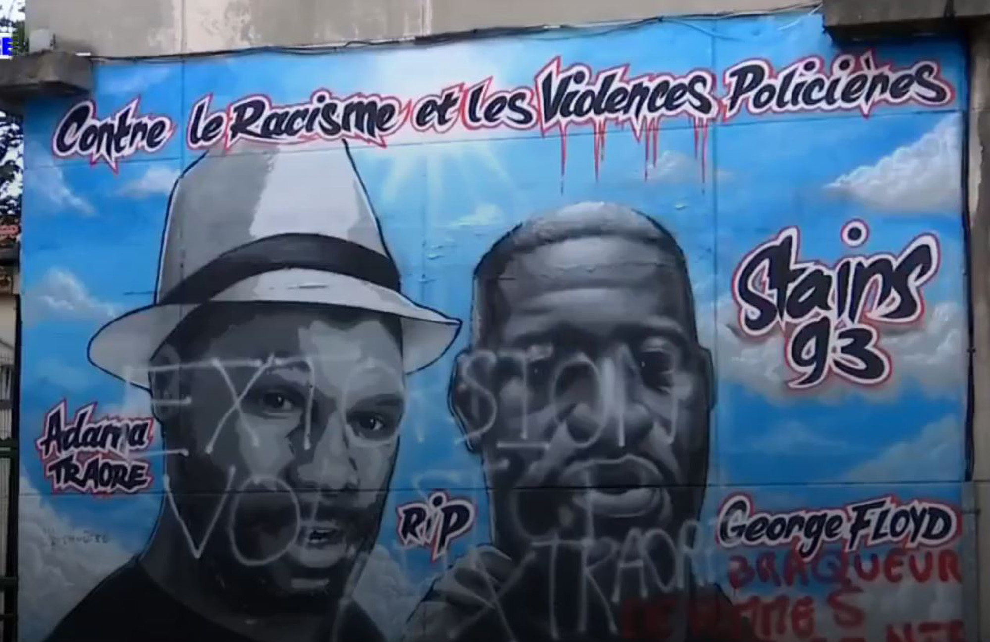Read more about the article George Floyd And Traore Mural Vandalised In Paris