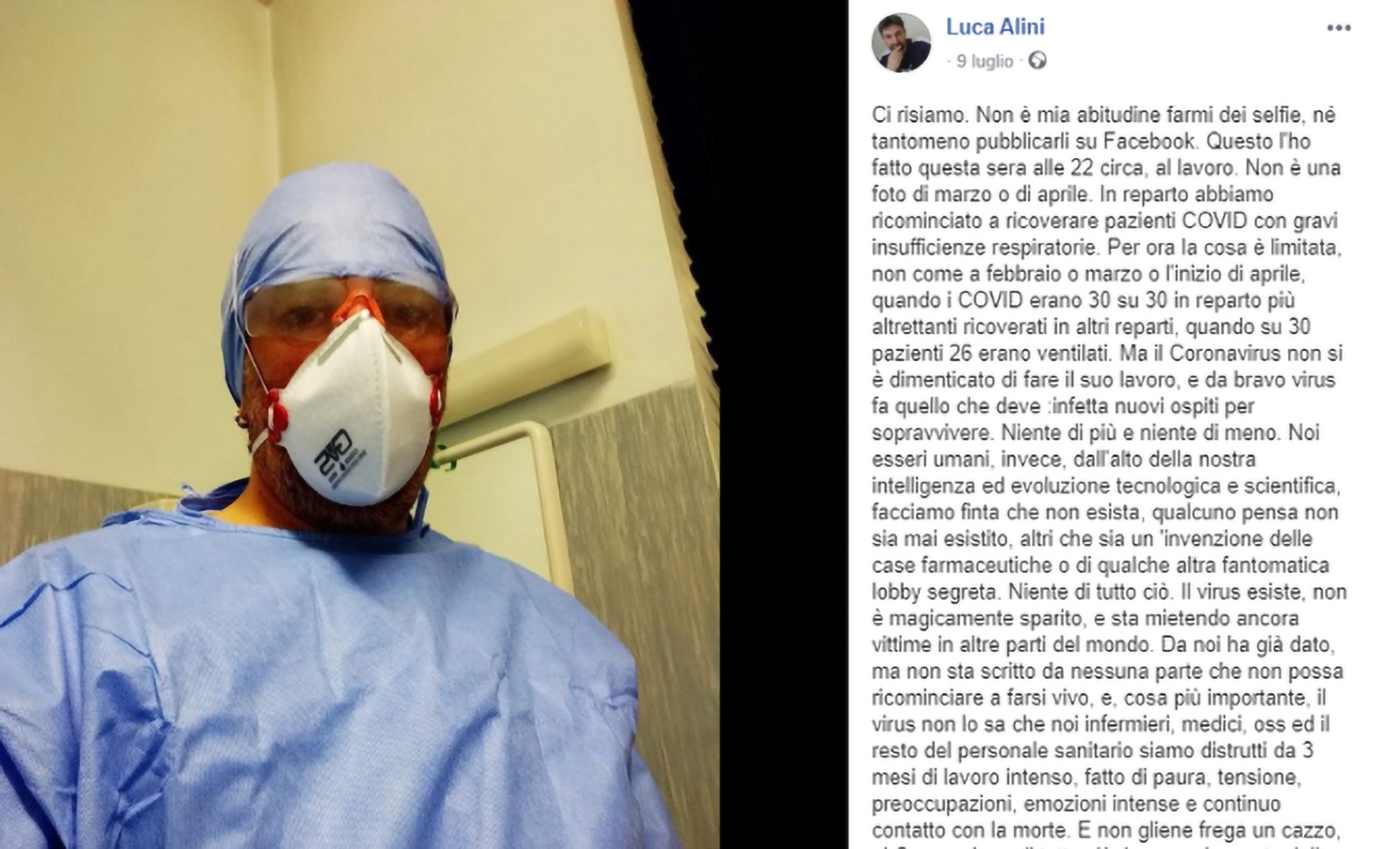 Read more about the article Italy Nurse Warns That COVID Has Not Gone Amid Surge
