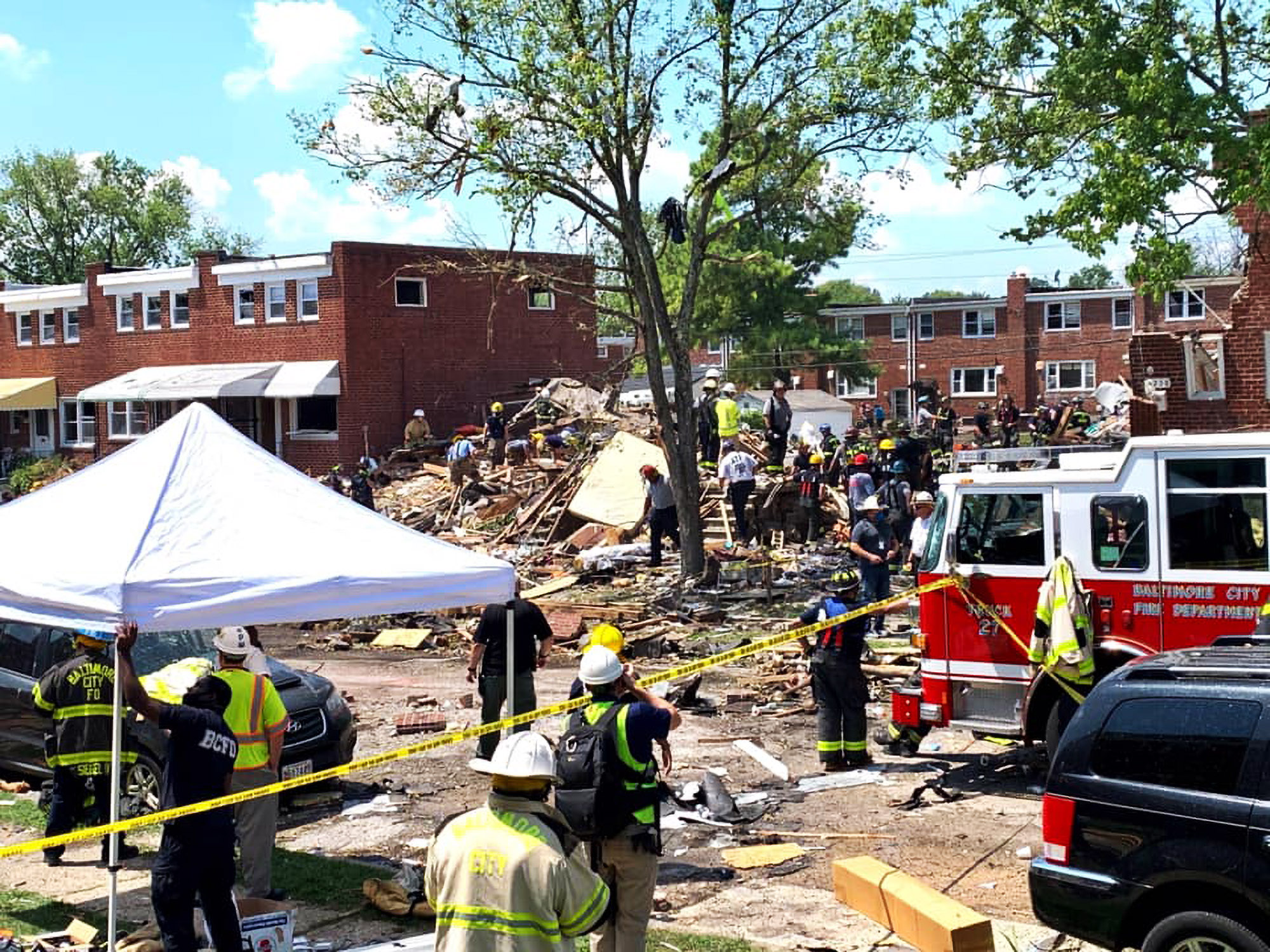 Read more about the article 1 Dead As Gas Blast Rocks Baltimore Neighbourhood